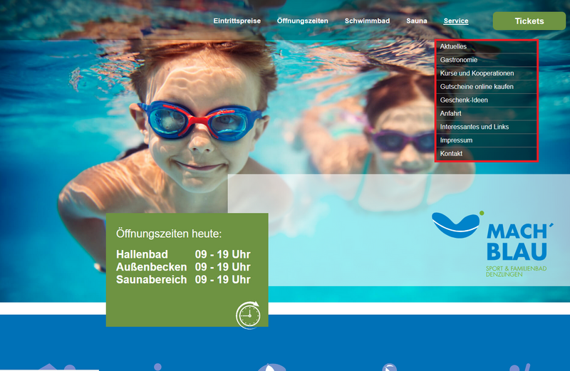 Der Service von mach blau